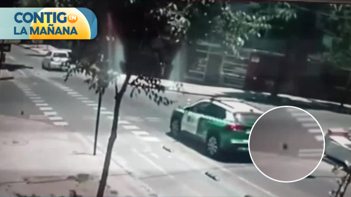 A plena luz del día: Sujeto fue detenido por lanzar fuegos artificiales en Santiago