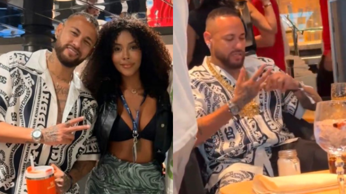 No se lo iba a perder: Neymar llegó en muletas a su crucero que promete tres días de pura fiesta