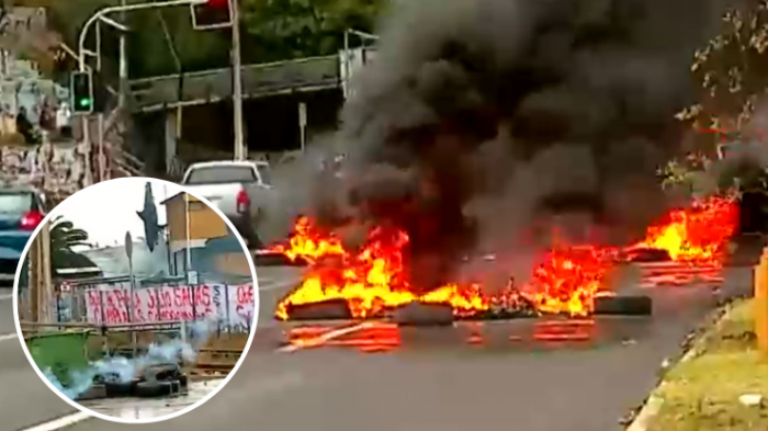 Pescadores cortan el tránsito con barricadas en Valparaíso: Reclamarían por presuntos bonos impagos