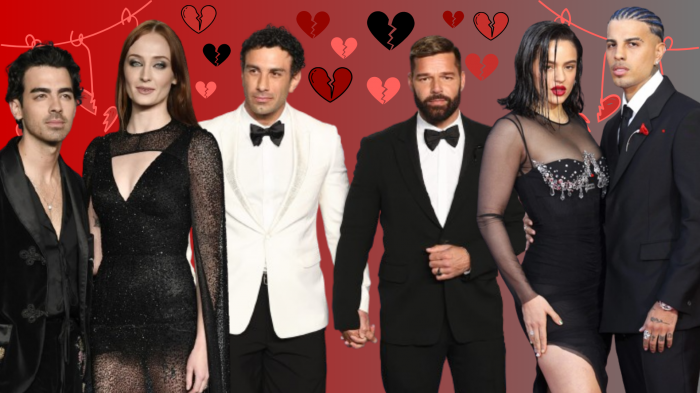 No fue su año en el amor: Los quiebres de celebridades mundiales que marcaron el 2023