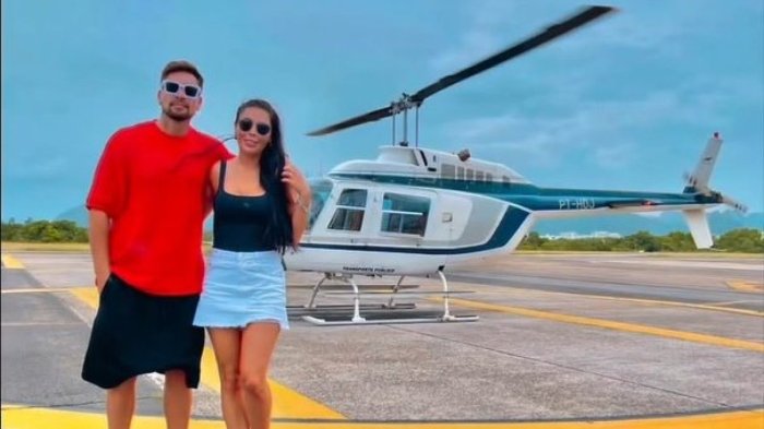 Daniela Aránguiz y Luis Mateucci cierran el 2023 con romántico viaje a Brasil