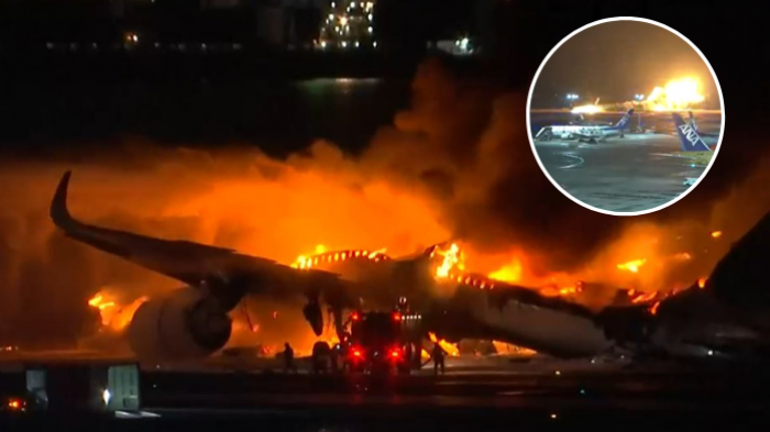 Avión con 379 pasajeros se quemó por completo en aeropuerto de Japón