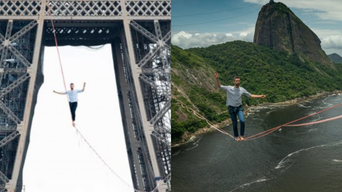 Equilibrista recorrerá centro de Santiago a 50 metros de altura: Cuándo y cómo verlo gratis