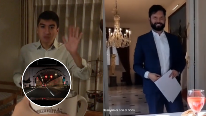 Joven mostró en TikTok la travesía de su hermano para desayunar con pdte. Boric
