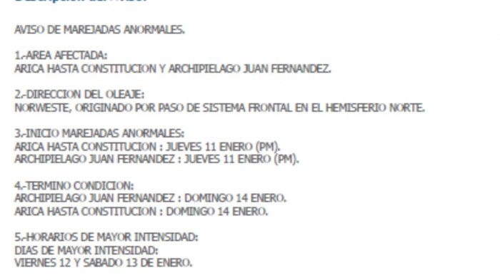 Alerta por marejadas anormales en la costa: ¿Cuándo afectará y en qué zona?