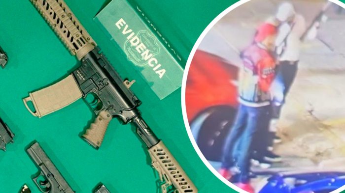 Hombre fue detenido al grabar videoclip musical con armas en Quinta Normal