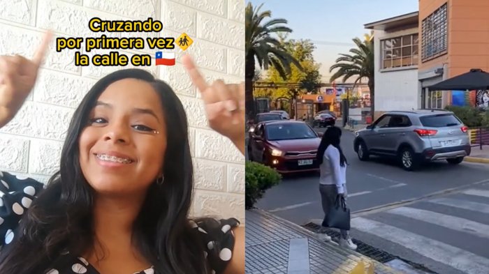 Tiktoker extranjera sorprendida con inesperada actitud de chilenos: 