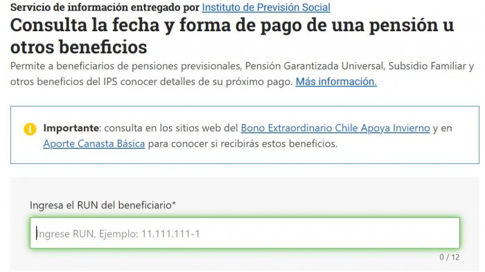 Revisa con tu Rut si tienes por cobrar algún bono de Chile Seguridades y Oportunidades