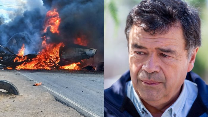 Ministro Valenzuela por muerte de piloto que combatía incendio en Ruta 5 Sur: 