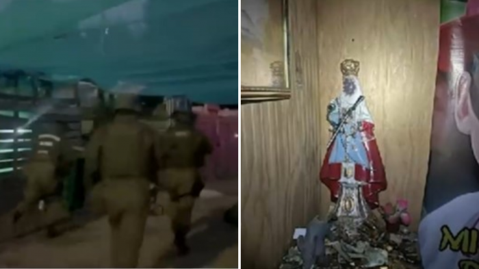 Carabineros detuvo a miembros de banda narco en Valdivia: Tenían un altar a la Virgen de Monserrat