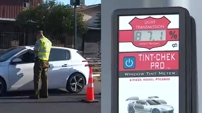 Fiscalizan vidrios polarizados en autos: ¿De cuánto es la multa y cuáles son los mínimos de visibilidad?