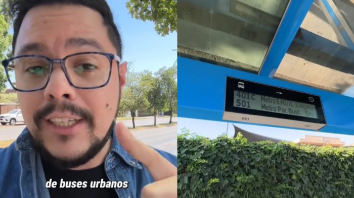 Tiktoker venezolano quedó en shock con el transporte en Santiago e hizo fuerte llamado: 