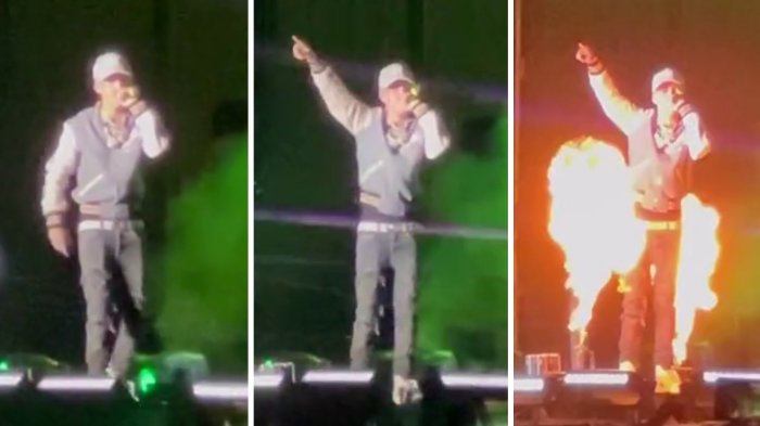 Cris Mj preocupó al recibir ráfaga de fuego durante actuación en Festival de la Sandía de Paine