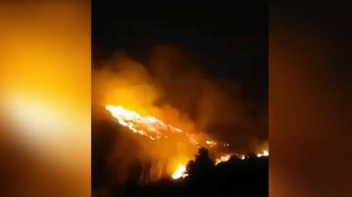 Impactantes registros del incendio forestal en Coyhaique