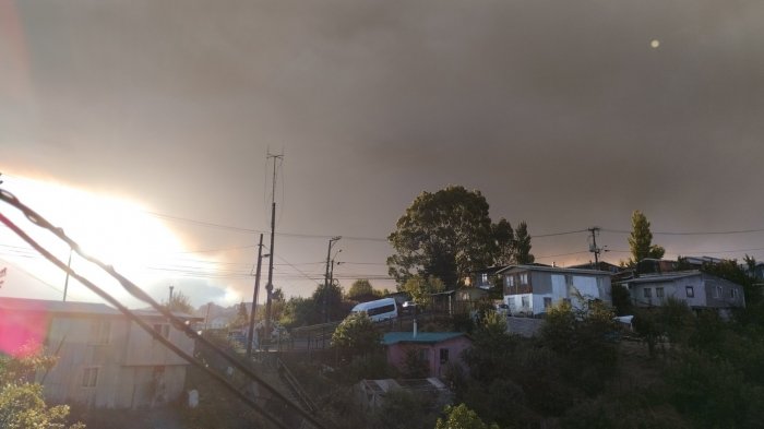 Senapred declara alerta roja y pide evacuar sector por incendio forestal descontrolado en Puerto Montt