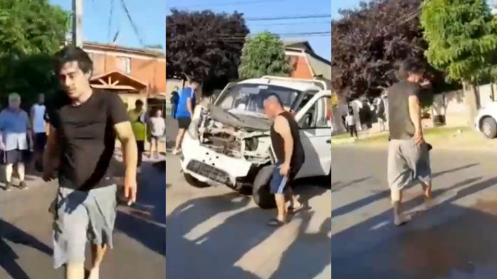 Conductor ebrio impactó con poste en Maipú a sólo metros de plaza repleta de niños
