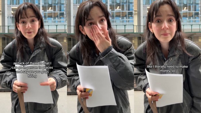 Tiktoker estalló en llanto al no encontrar trabajo pese a tener dos títulos: 