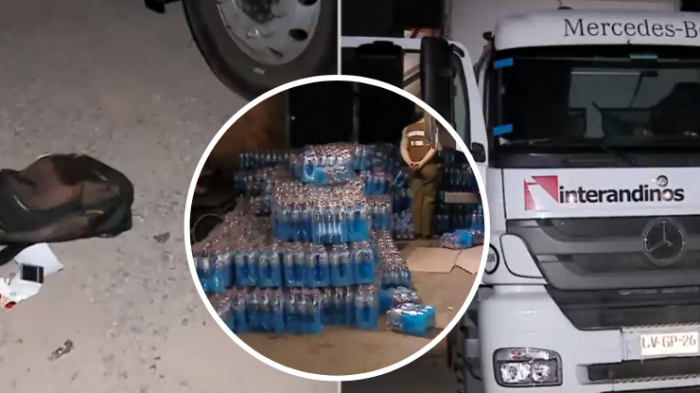 Secuestraron a conductor de camión tras robo que terminó en Maipú: Se llevaron bebidas isotónicas