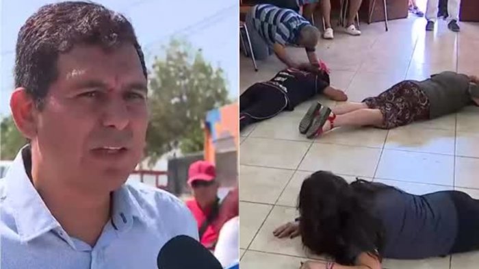 Concejal realiza simulacro de balacera con adultos mayores en Lo Prado