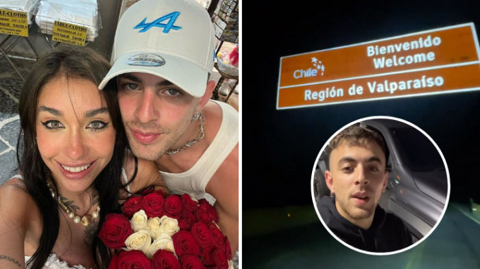 Pololo de María Becerra viajó 18 horas en auto para acompañar a la cantante en Viña 2024
