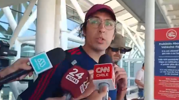 Daniel Andrade llega a Santiago tras dejar la cárcel en Antofagasta: 