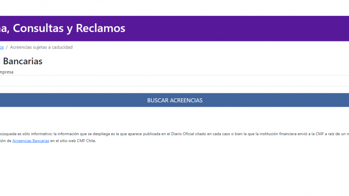 Acreencias Bancarias: Revisa acá la NUEVA nómina de platas 