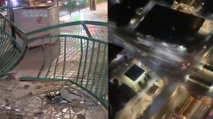 Escaparon por 10 comunas: Persecución policial terminó con choque afuera de Metro en El Bosque