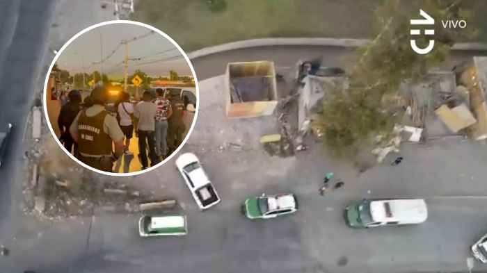 Operativo en toma de Maipú dejó 2 detenidos: Identificaron 74 migrantes irregulares