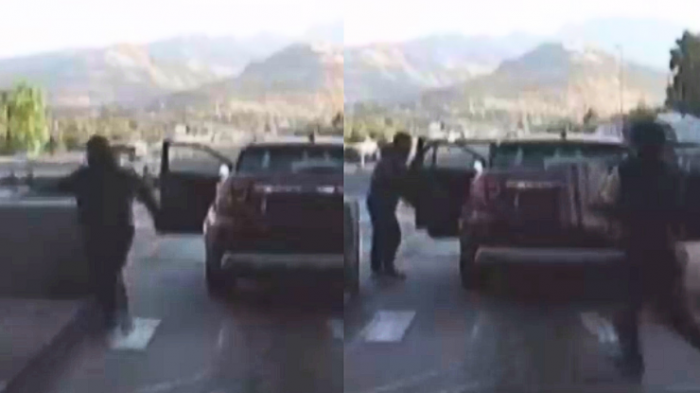 Balearon patrulla policial: El video del asalto a camión que dejó a delincuente cercado en Quilicura