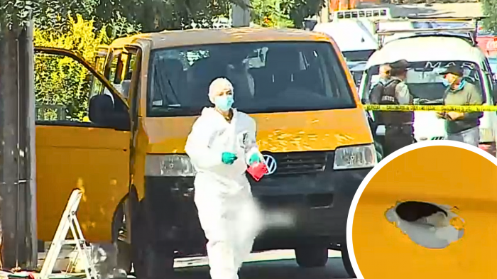Asaltante fue atropellado por transportista escolar: Intentó arrebatarle el vehículo a disparos