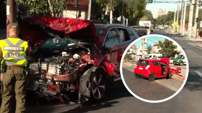 Choque en Recoleta dejó un herido en riesgo vital: Conductor se dio a la fuga