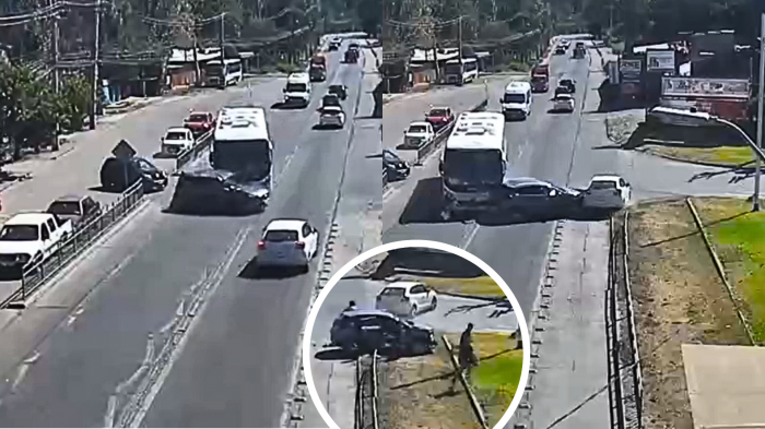 Chocaron a los segundos: Captan robo de vehículo e impactante accidente en Calera de Tango