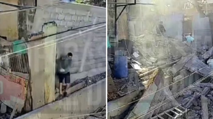 ¡Impactante! Viralizan a hombre que zafó de milagro de mortal caída de muro en Antofagasta