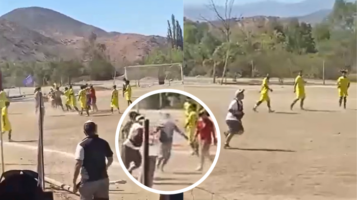 Riña terminó con disparos en pleno partido de fútbol en Monte Patria: Sujeto resultó detenido