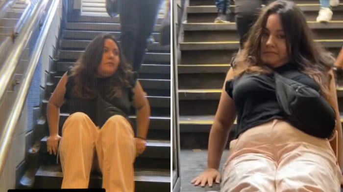 Joven con movilidad reducida debió arrastrarse por falla en ascensor del Metro