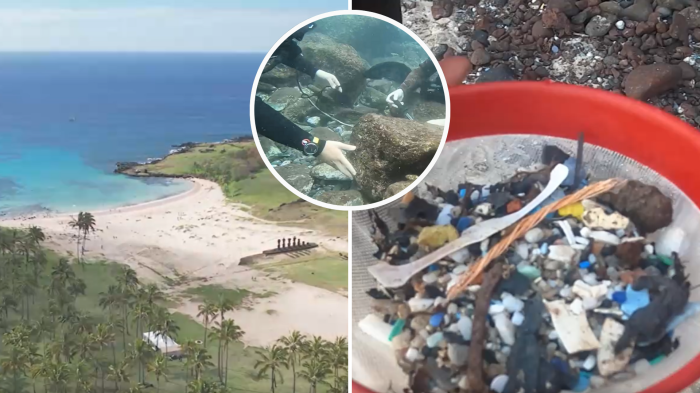 Rapa Nui: La batalla para combatir el aumento de microplásticos en las playas