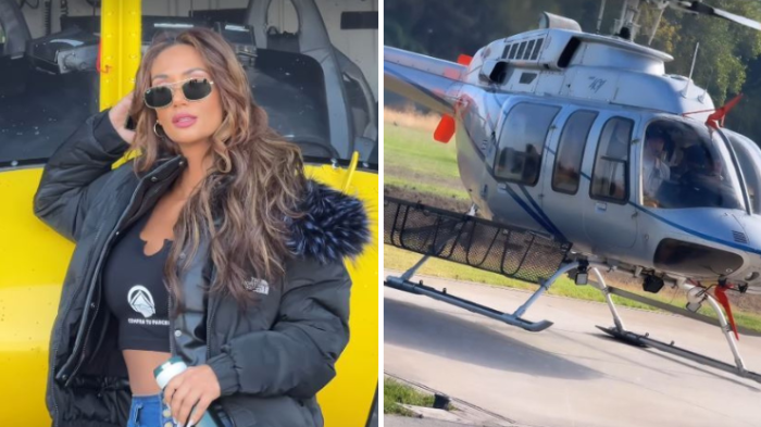 Helicóptero en que iba Pamela Díaz debió aterrizar de emergencia en Chicureo