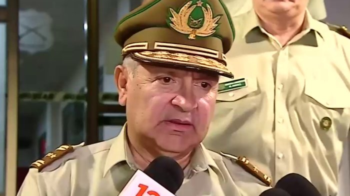 General Ricardo Yáñez por muerte de carabinero en Quinta Normal: 