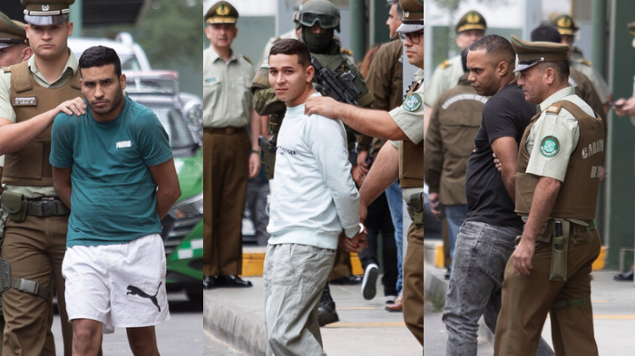 Captan desafiante actitud ante cámaras de detenidos por asesinato de carabinero en Quinta Normal