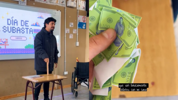 ¿Un genio? Profesor chileno reliza subastas con 