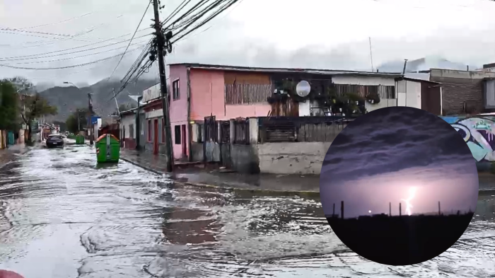 Alerta por sistema frontal en zona norte: Reportan granizos y activación de quebradas por lluvia