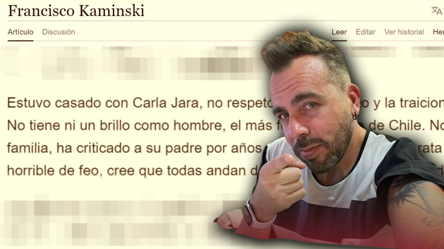 Usuarios cambian biografía de Francisco Kaminski en Wikipedia