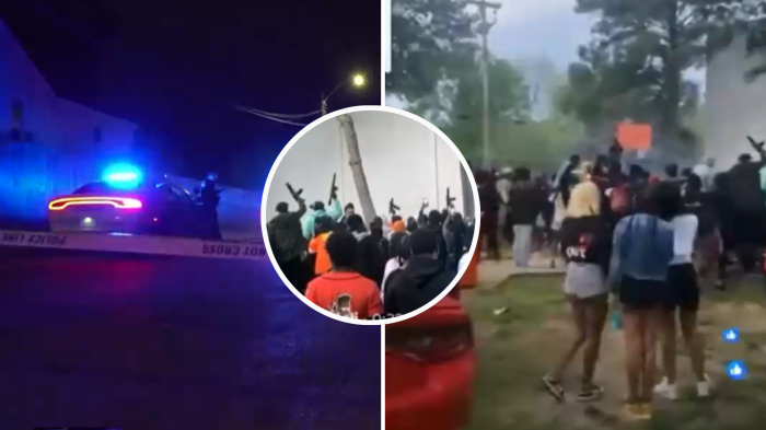 Hay 2 fallecidos: Revelan impactante video del tiroteo masivo en fiesta callejera de EE.UU.
