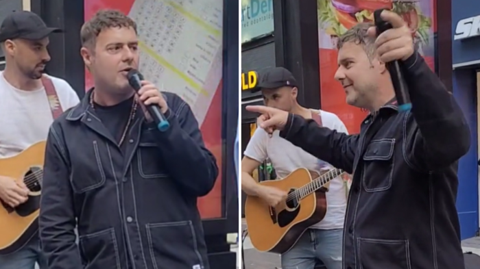 ¡Locura total! Paolo Meneguzzi sorprendió a fanáticas con show en pleno Paseo Ahumada