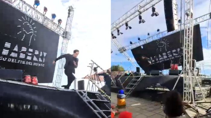 Se coronó de escapista: Mago logró salvarse tras colapso de escenario en show de San Antonio