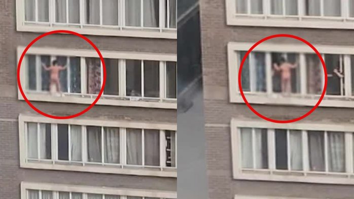 Niño de 8 años se paseó desnudo por cornisa de piso 17 mientras adultos se encontraban en la vivienda