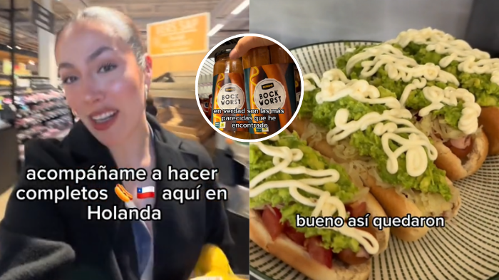 ¿Son más baratos en Europa? Chilena en Ámsterdam impactó con precio de los completos chilenos