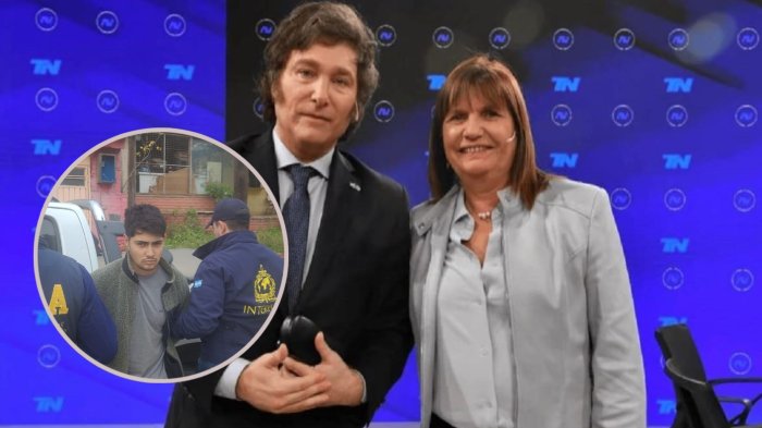 “No somos más refugio de delincuentes”: Ministra de Seguridad argentina tras detención de Agustín O'Ryan