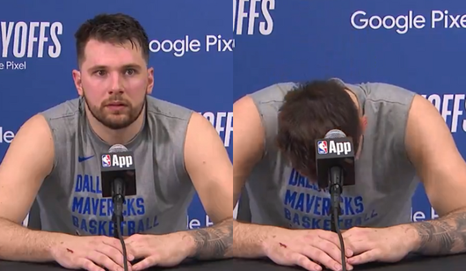 Insólito: Conferencia de prensa de Luka Doncic es interrumpida por reconocido audio íntimo