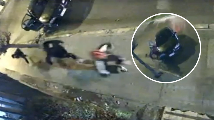 Le tiraron el auto encima: Ciclista fue atropellado en violento intento de robo en Maipú